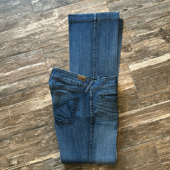 Ariat Denim - Ariat Denim Trouser Mid Rise Stretch Outseam Ella Wide Leg Jean 29 XL